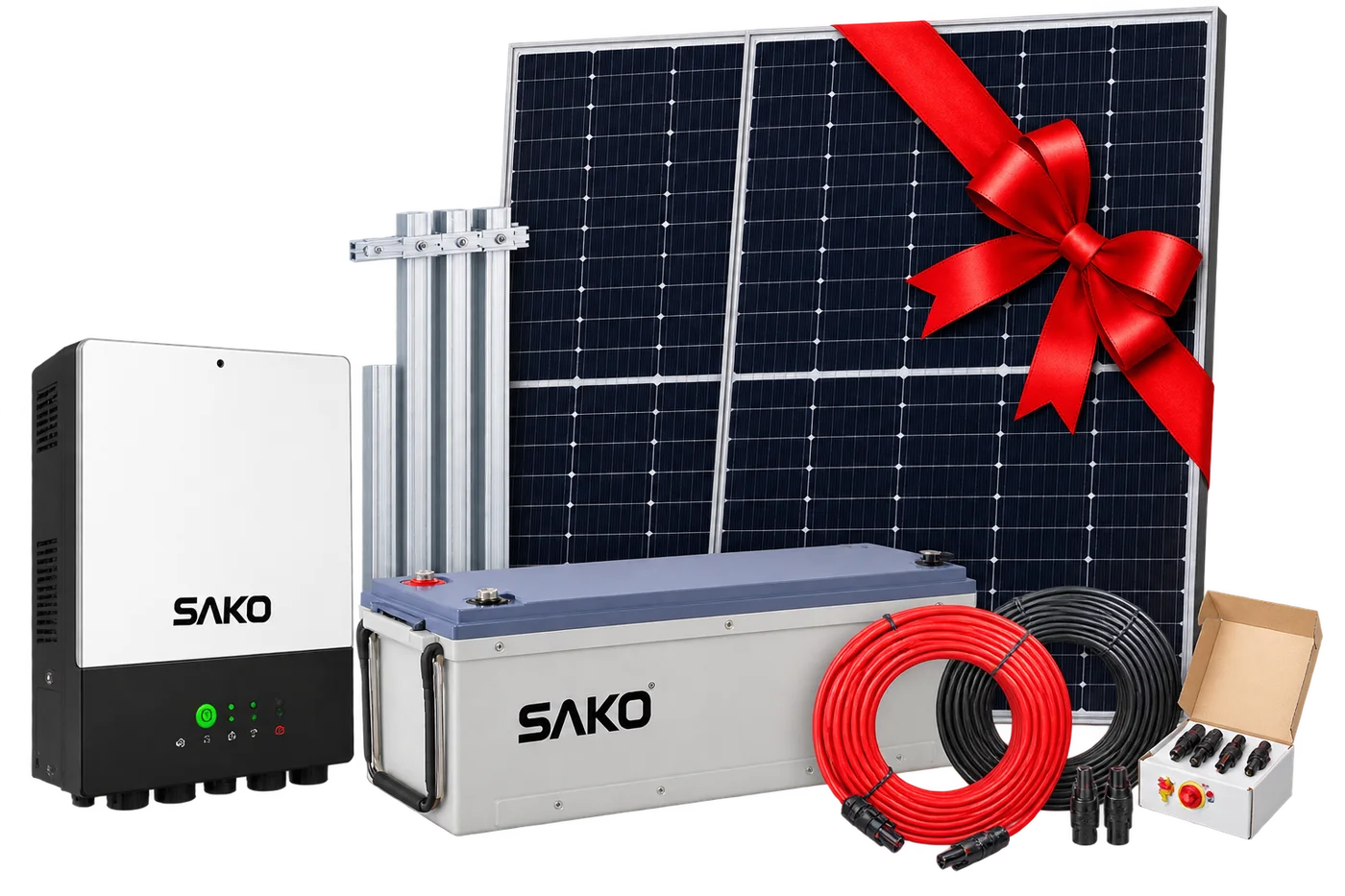Kit solar 12kW, vista principal del modelo publicado por el proveedor